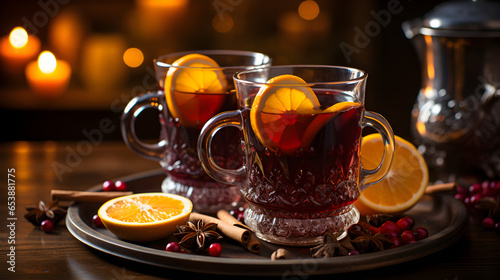 Mulled wine on Christmas or New Year