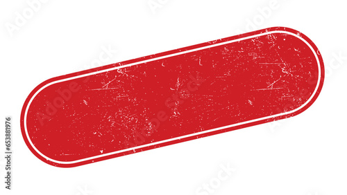 Blank Vintage Stamp with Grunge Texture Isolated on White Background
