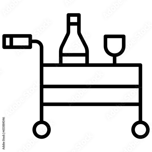Outline Hotel Service icon