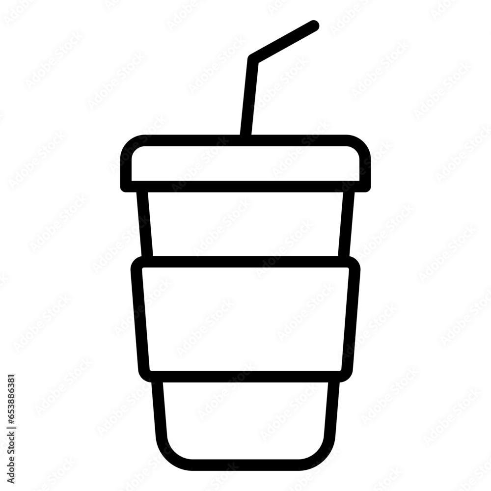 Outline Takeaway Drink icon Outline Takeaway Drink icon