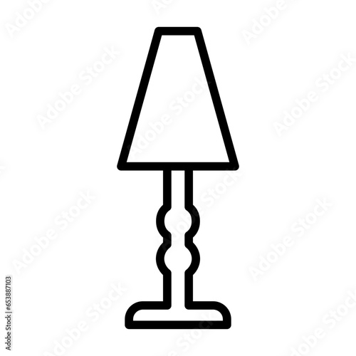 Outline Lamp icon