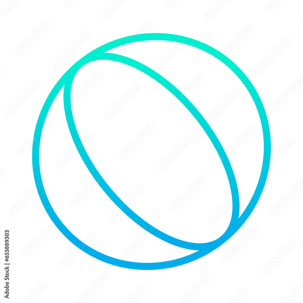 Outline gradient Kids Ball icon Outline gradient Kids Ball icon