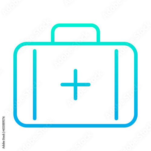 Outline gradient Worker Kit icon