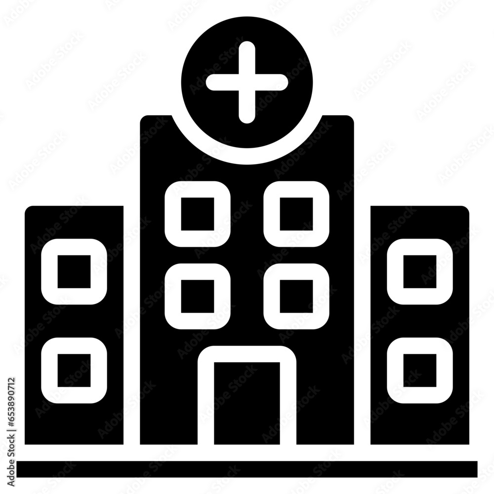 Hospital Building Icon Hospital Building Icon