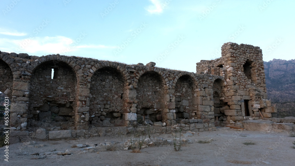 Ruins of the Ancient City of Herakleia, also known as the Ancient City of Latmos, on the shores of Lake Bafa Ruins of the Ancient City of Herakleia, also known as the Ancient City of Latmos, on the shores of Lake Bafa