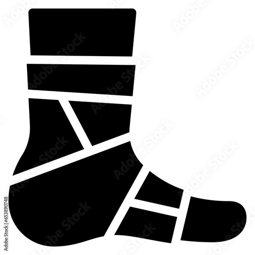 Broken Foot Cast Icon