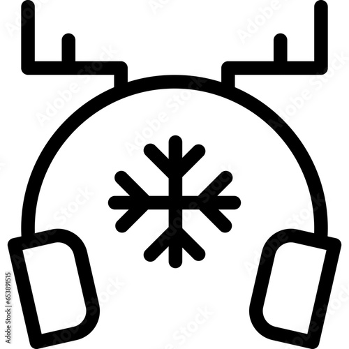 Earmuff icon on transparent background