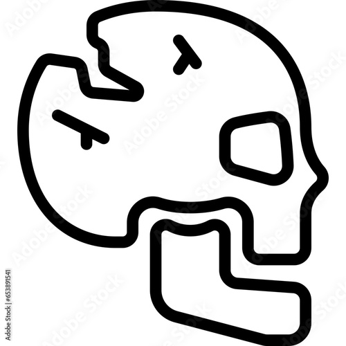 Cracked Skull Icon