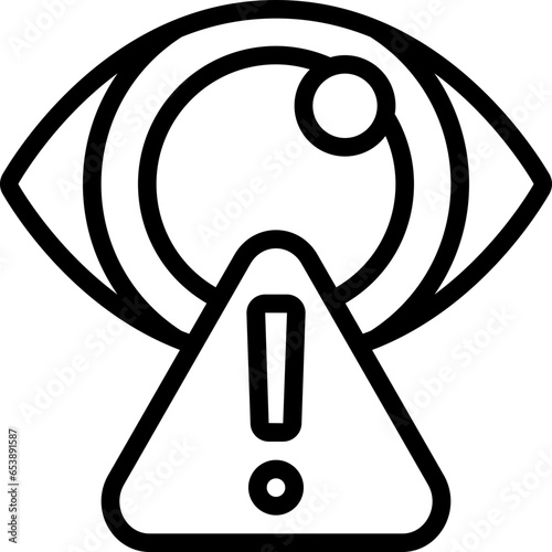 Vision Warning Icon