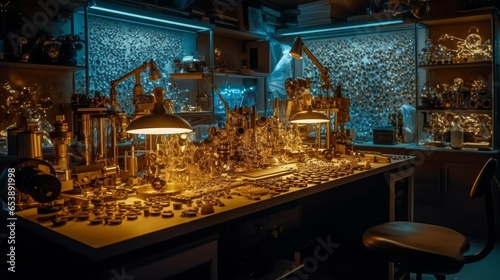 Nightfall at the Industrial Steel Factory: Exploring Architectural Marvels Within the Historic Metal Plant, generative AI