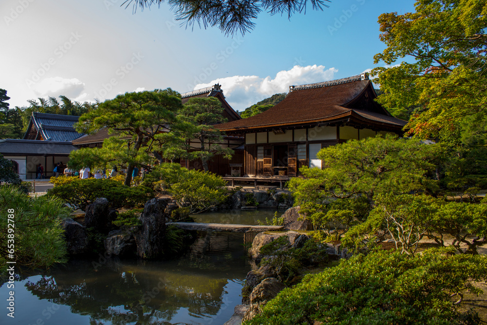 Japanese garden inside the ginkakuji temple. Japanese garden inside the ginkakuji temple.
