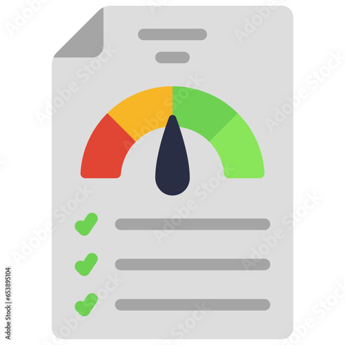 Credit Report Document Icon
