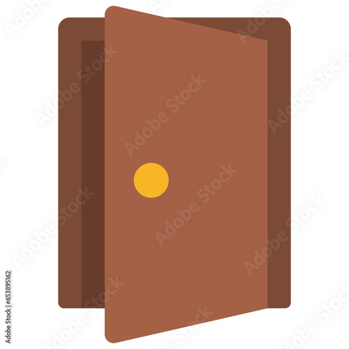 Open Outward Door Icon