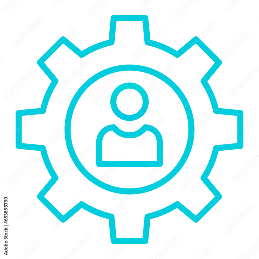 Outline gradient User Management icon Outline gradient User Management icon