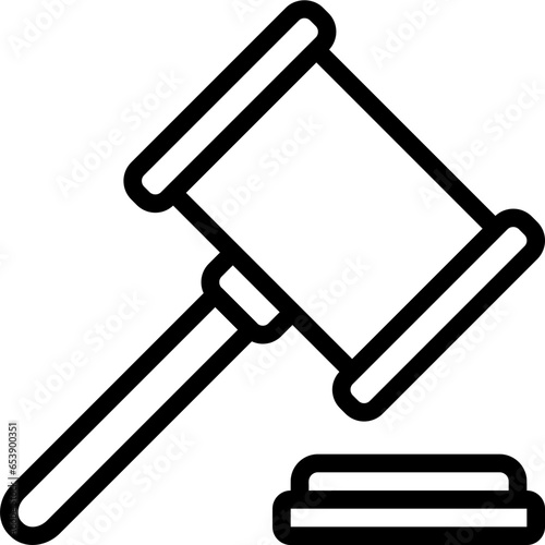 Judge Hammer Icon