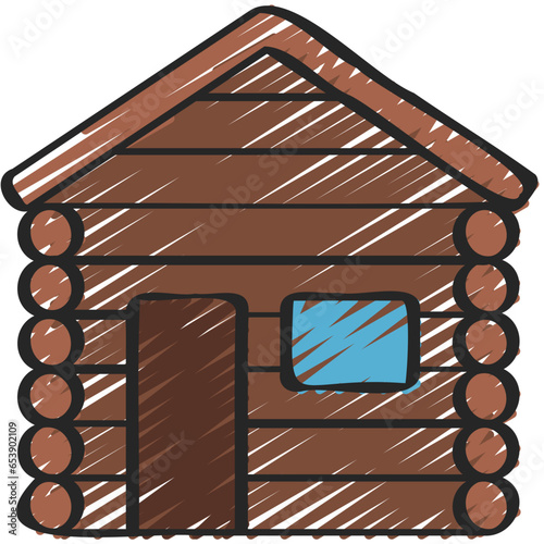 Log Cabin Icon