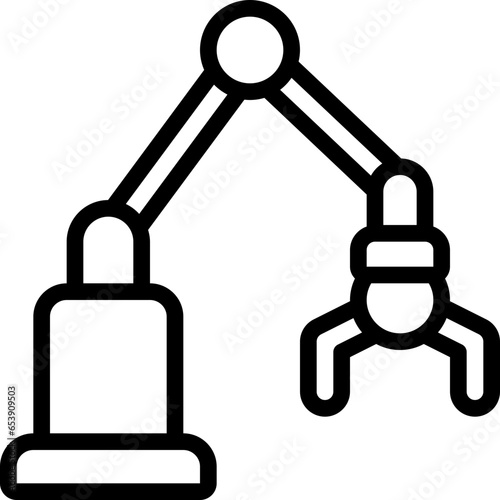 Robotic Assembly Arm Icon
