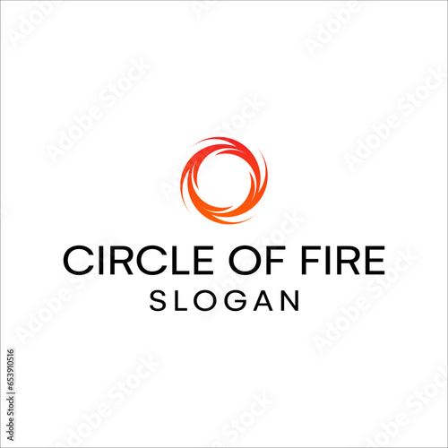 Fire circle vector LOGO