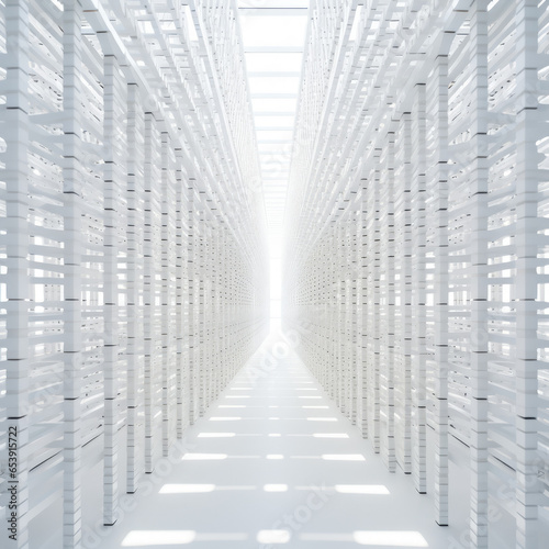 3d render of a modern building