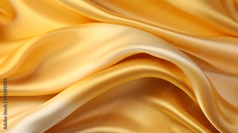 Abstract golden silk textile flowy background Abstract golden silk textile flowy background