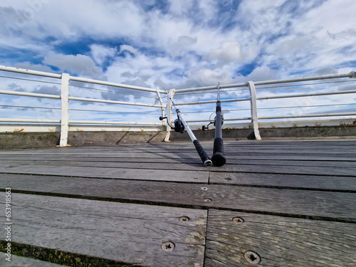 Fisherman on a pier 