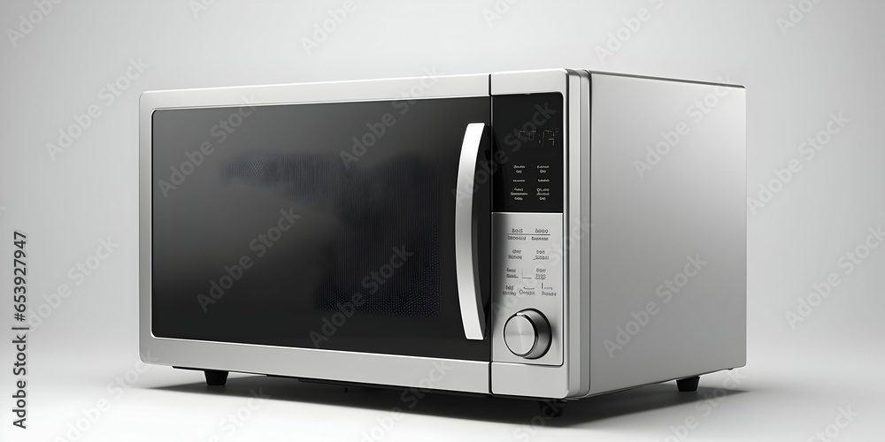 Fototapeta premium microwave oven isolated on white