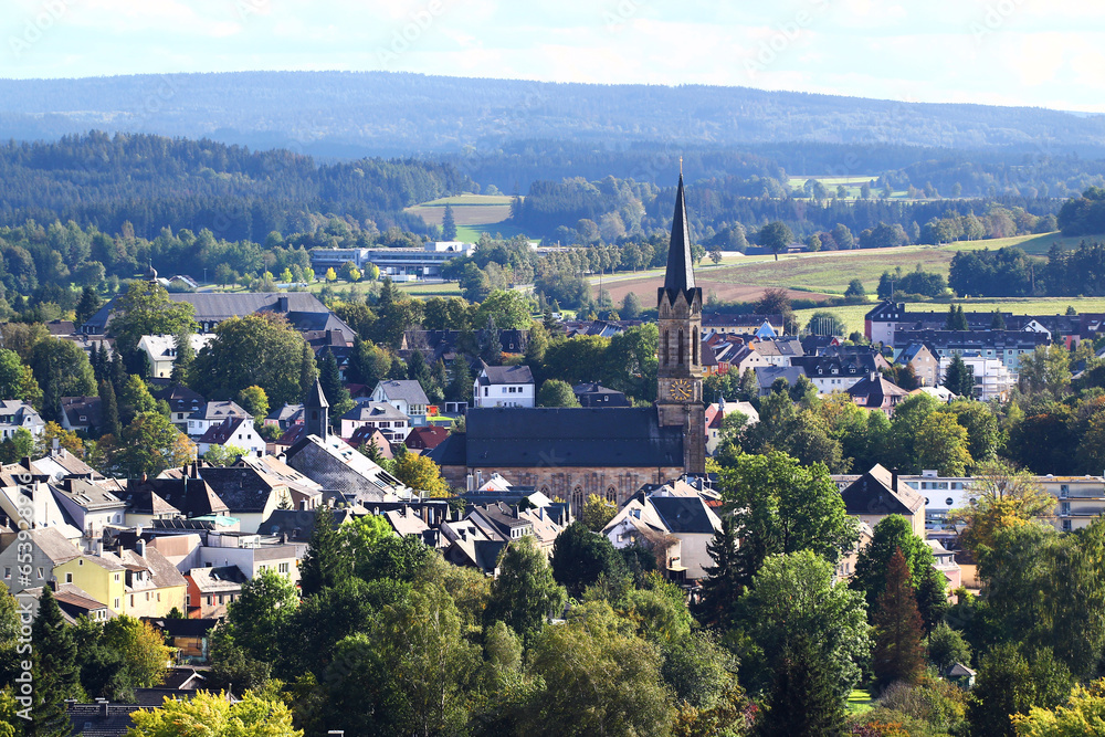 Muenchberg town in Upper Franconia region of Bavaria, Germany