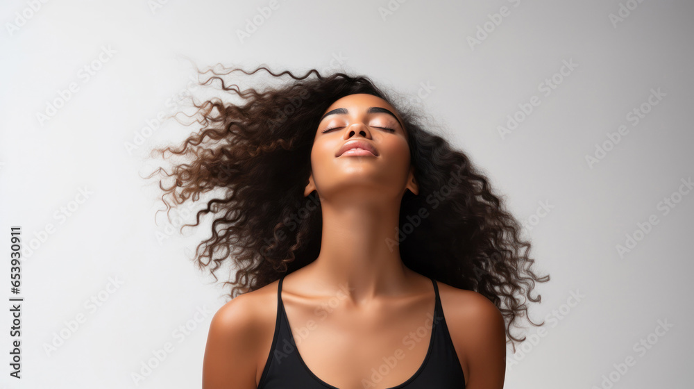 Obraz premium Empowerment and Elegance: Celebrating the Beauty of Afro-American Black Women