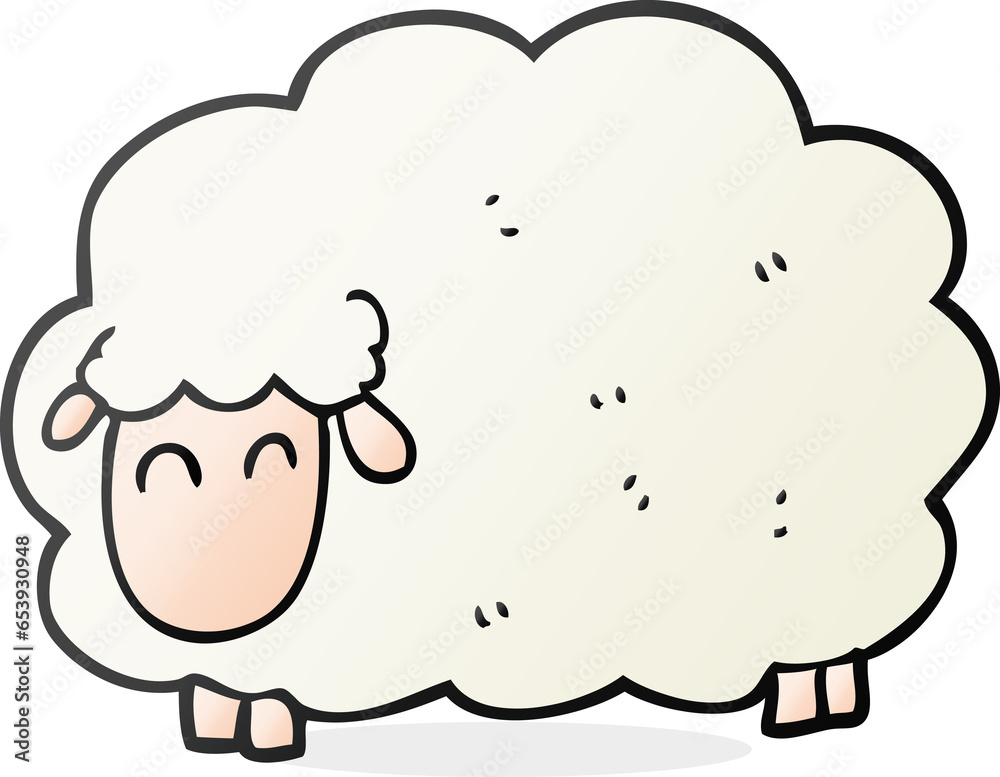 freehand drawn cartoon sheep freehand drawn cartoon sheep
