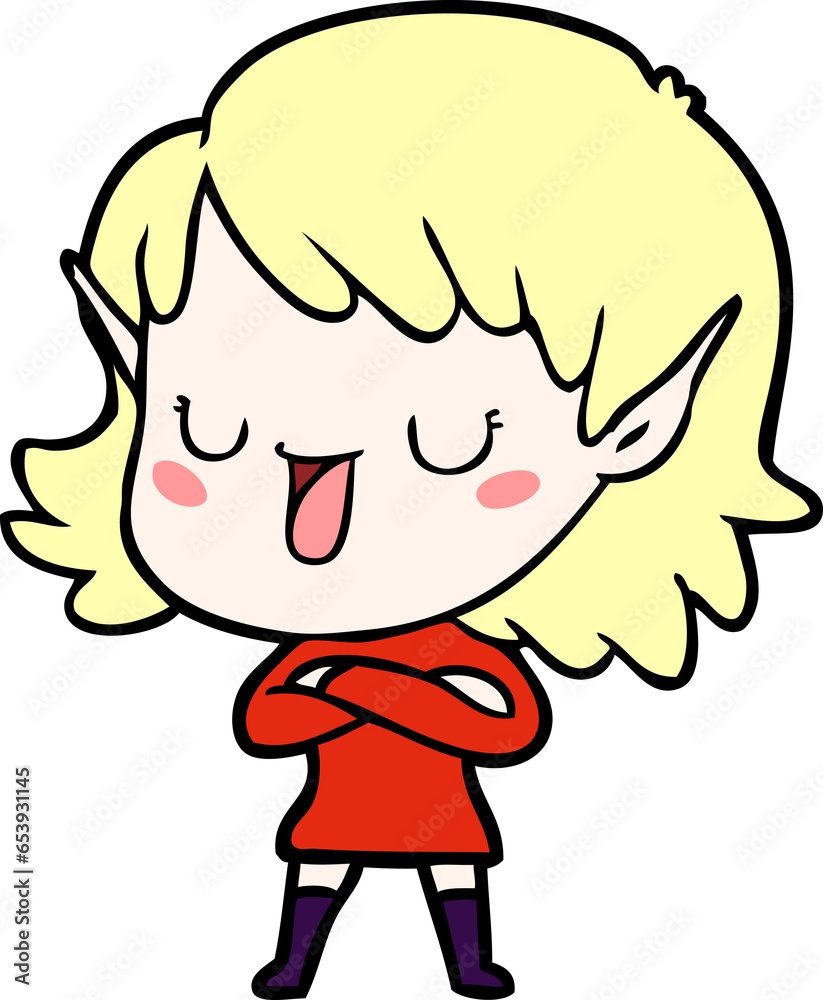 cartoon elf girl cartoon elf girl