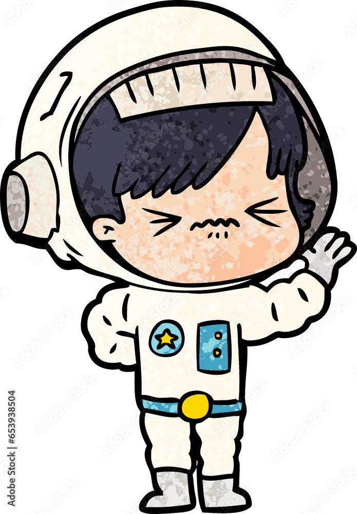 cartoon astronaut woman cartoon astronaut woman