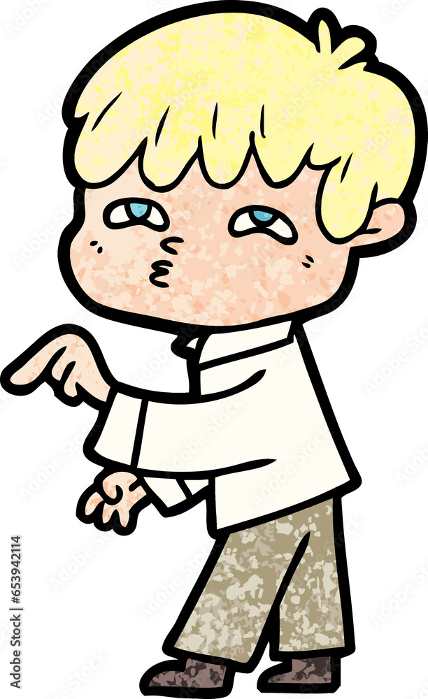 cartoon curious man cartoon curious man