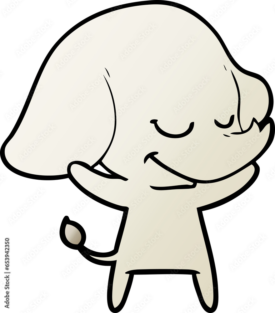 cartoon smiling elephant cartoon smiling elephant