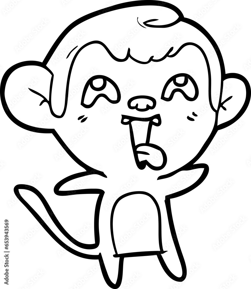 crazy cartoon monkey crazy cartoon monkey