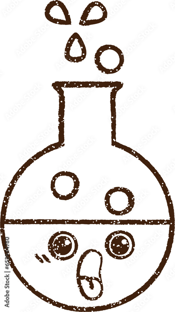 Science Experiment Charcoal Drawing