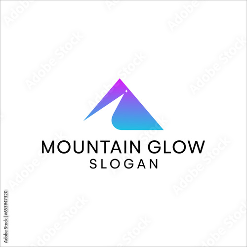 Mountain & Marketing Statistics Arrow business financial logo design
