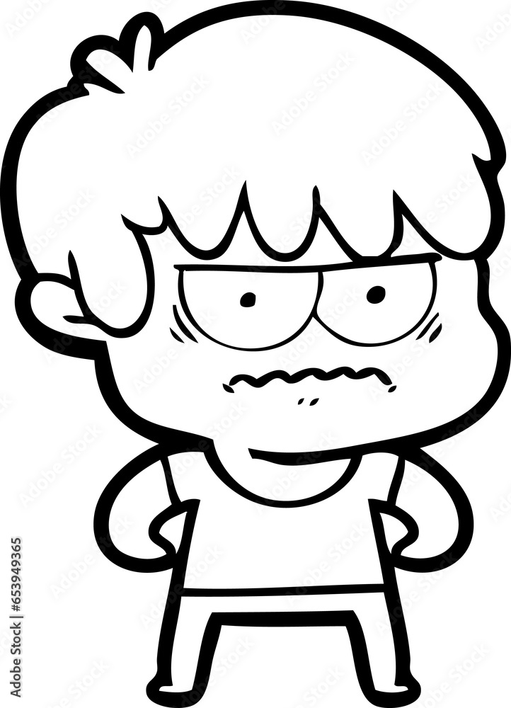 annoyed cartoon boy annoyed cartoon boy
