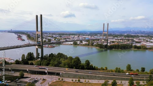Alex Fraser Bridge Aerial Footage