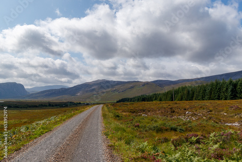 Straße in den schottischen Highlands 