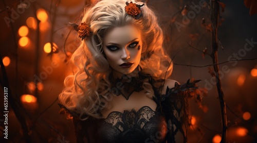 Horror fantasy fear beautiful person halloween