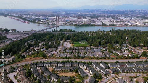 Alex Fraser Bridge in Surrey BC Vancouver