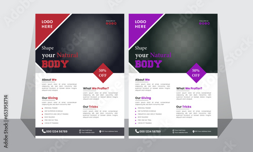 Professional Fitness Flyer Design Template