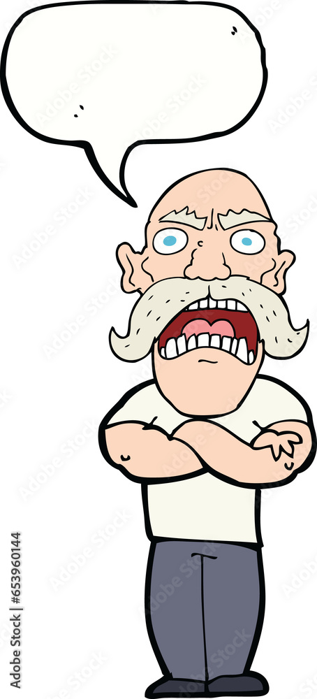 cartoon angry man with speech bubble cartoon angry man with speech bubble