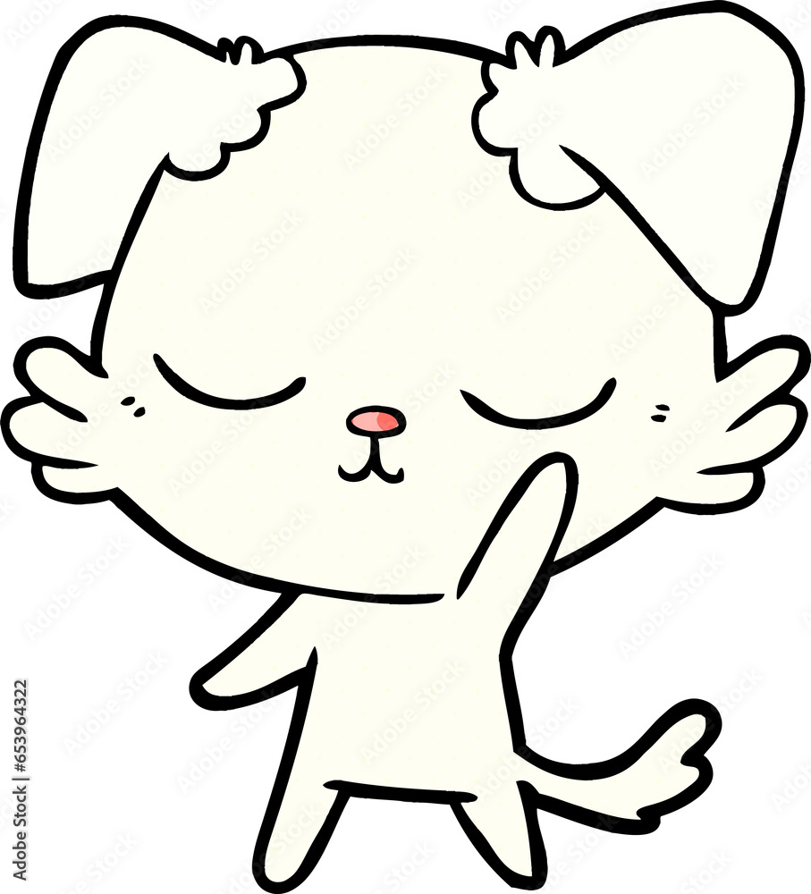 cute cartoon dog