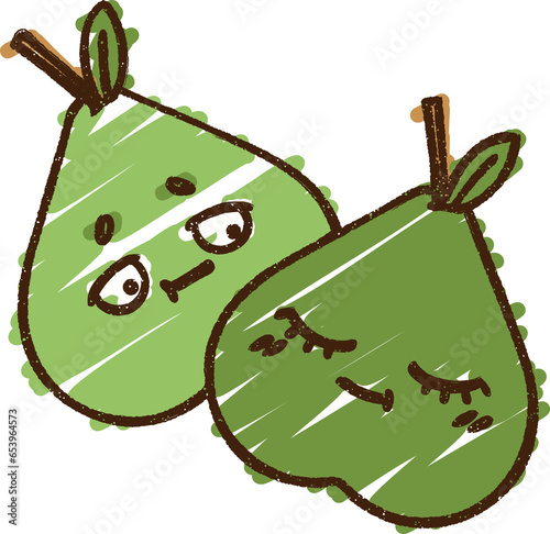 pears doodle drawing