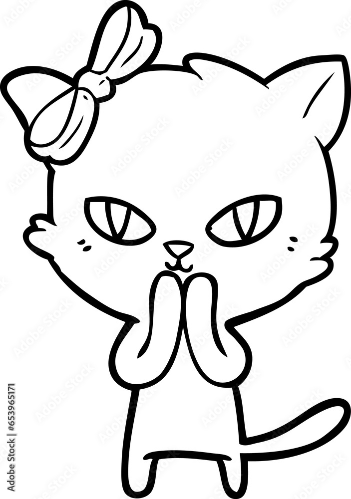 cute cartoon cat
