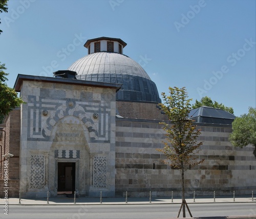 Karatay Madrasa is a madrasa (a school with a frequently but not absolutely religious focus) built in Konya, Turkey, in 1251 by the Emir of the city Celaleddin Karatay, serving the Seljuk sultan.