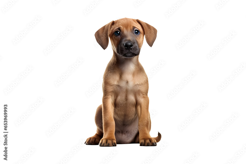 Cute Dog Baby on Transparent Background, Ai Generated