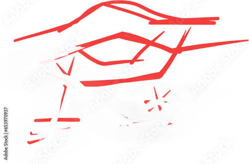 the eye of horus symbol with abstract style vector