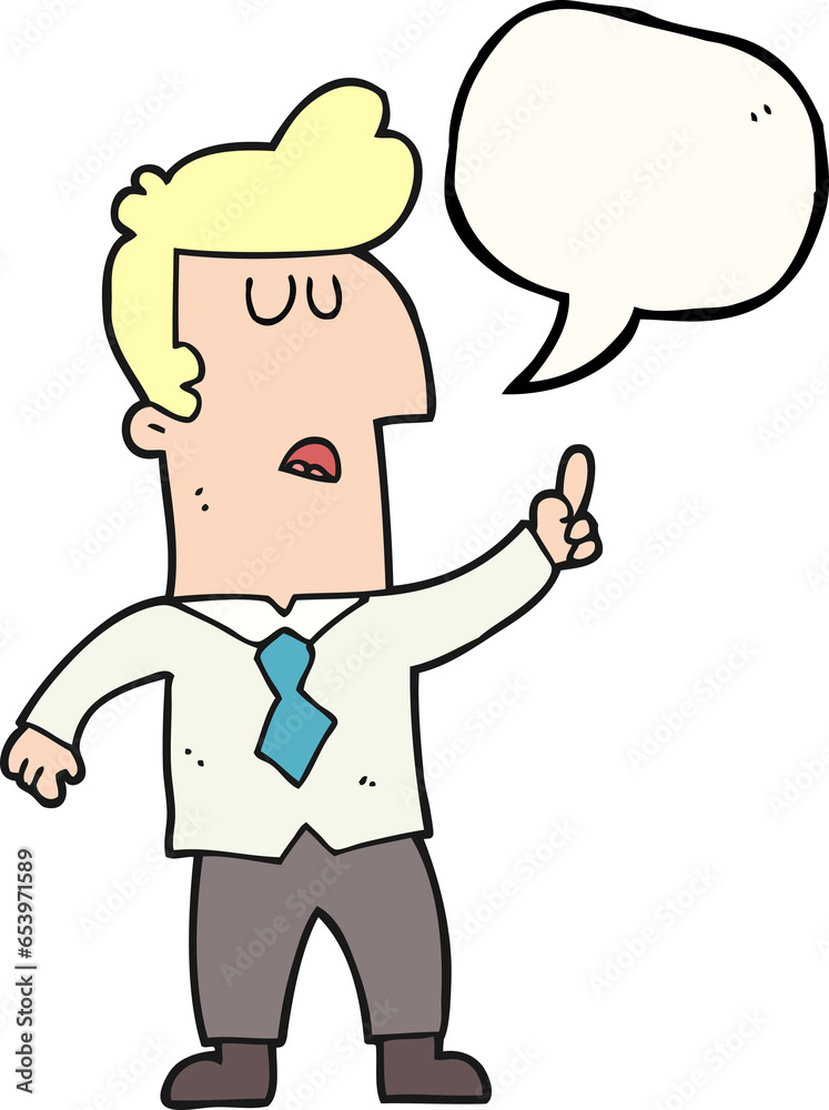 freehand drawn speech bubble cartoon businessman freehand drawn speech bubble cartoon businessman